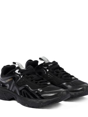 Sneakerși cu șireturi din dantelă Acne Studios negru