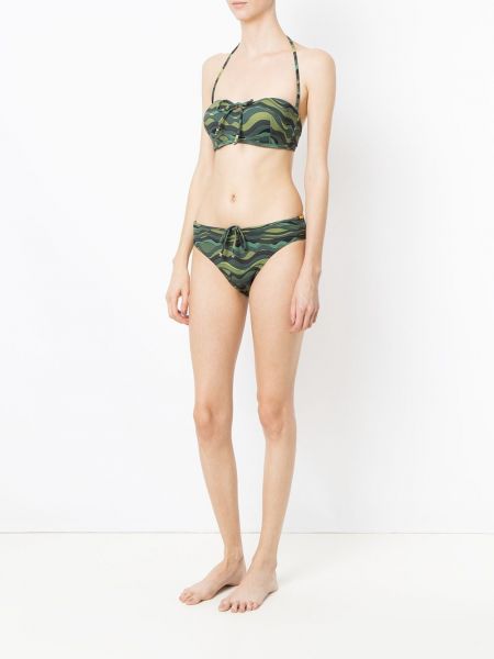 Bikini mit print Amir Slama grün