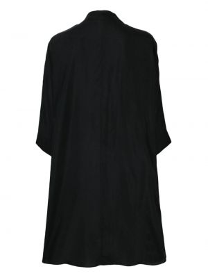 Zīda midi kleita ar v veida izgriezumu P.a.r.o.s.h. melns