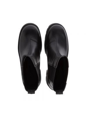Botas de agua con tacón con tacón chunky Calvin Klein Jeans negro