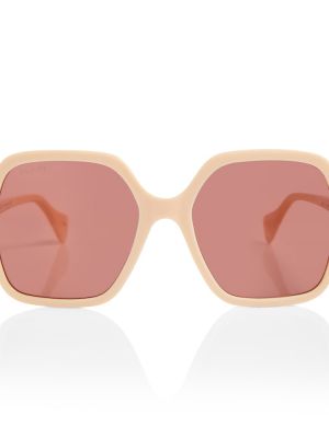 Ochelari de soare oversize Gucci roz