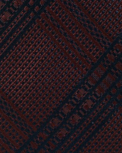 Corbata de seda de tejido jacquard Brioni rojo