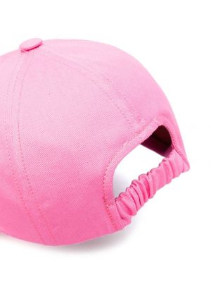 Bavlněný čepice Patou růžový