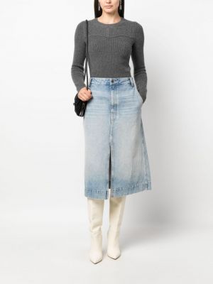 Pullover mit rundem ausschnitt Isabel Marant grau