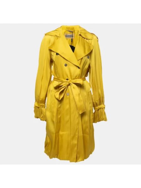 Abrigo de seda Dolce & Gabbana Pre-owned amarillo