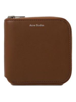 Кожаный кошелек Acne Studios коричневый