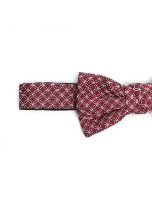 Cravate en soie à imprimé en jacquard Lanvin rouge