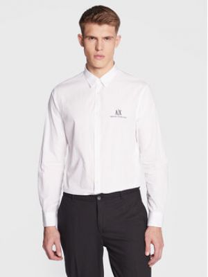 Priliehavá košeľa Armani Exchange biela