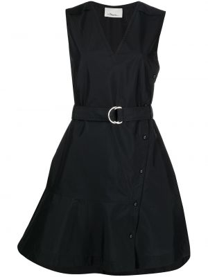 Βαμβακερή φόρεμα 3.1 Phillip Lim μαύρο
