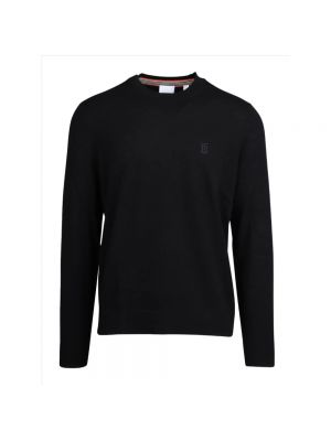 Czarny sweter z kaszmiru Burberry