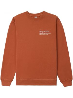 Sweatshirt mit rundem ausschnitt Sporty & Rich orange