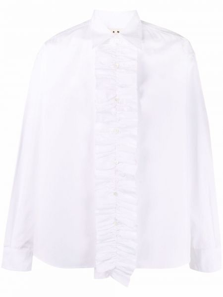 Camisa con flecos Marni blanco