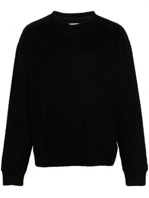 Пуловер с кръгло деколте Jil Sander черно