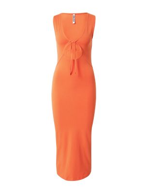 Nylonové midi šaty Neon & Nylon oranžová