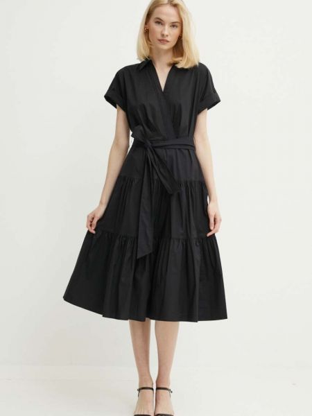 Sukienka midi Lauren Ralph Lauren czarna