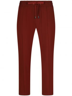 Вълнени спортни панталони Dolce & Gabbana червено