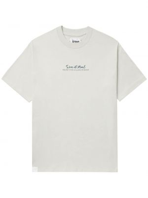 T-shirt avec imprimé slogan en coton à imprimé Izzue