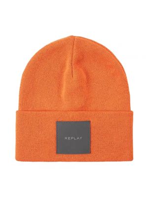 Pomarańczowa czapka Replay