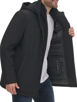 Флисовая куртка с капюшоном Calvin Klein черная