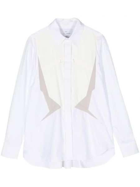 Памучна риза Fumito Ganryu бяло