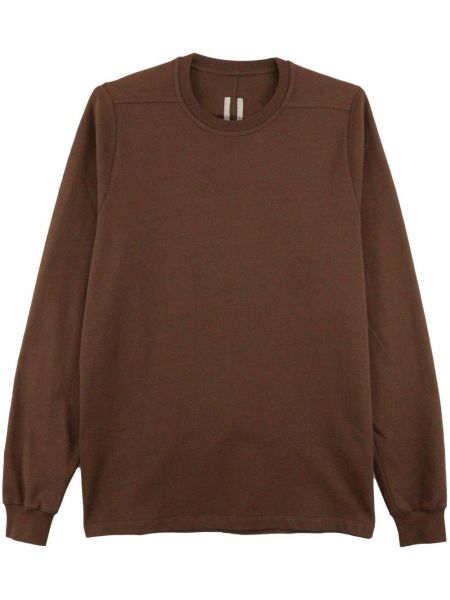 Rund hals sweatshirt med rund hals Rick Owens brun