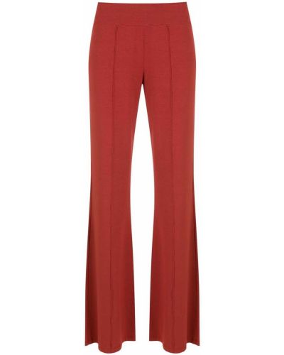 Pantalon large plissé Lygia & Nanny rouge