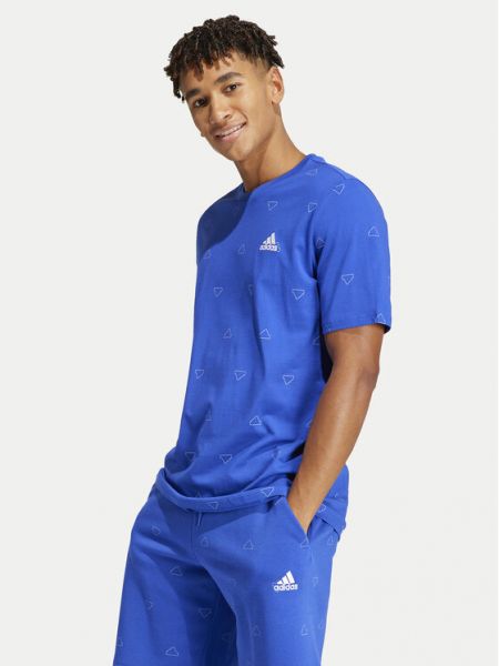 Priliehavé tričko Adidas modrá