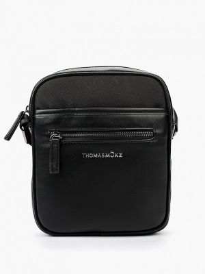 Черная сумка через плечо Thomas Munz