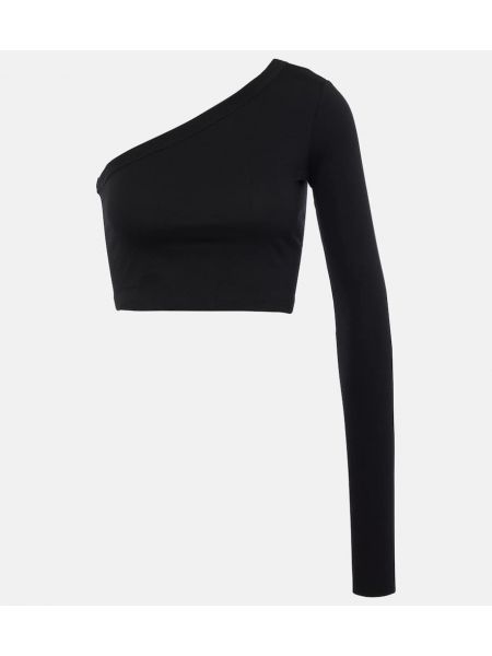 Bomull crop top Rick Owens svart