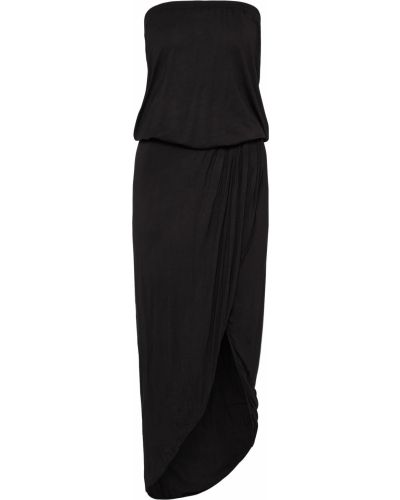 Φόρεμα από βισκόζη Uc Curvy μαύρο