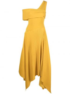 Asimetriškas maksi suknelė Az Factory geltona