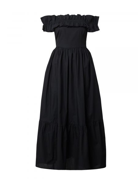 Egyenes ruha Abercrombie & Fitch fekete