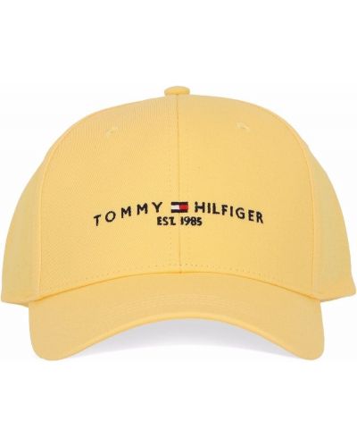 Gorra con bordado Tommy Hilfiger amarillo