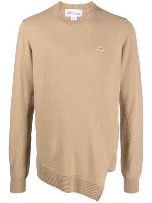 Asymetrický vlnený sveter Comme Des Garçons Shirt béžová