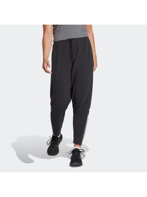 Pantalon de joggings en coton en jersey Adidas noir