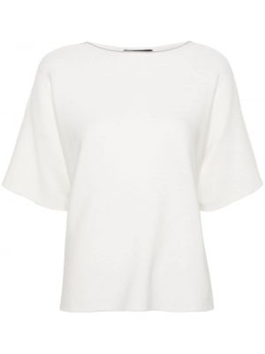 Pletené tričko Fabiana Filippi bílé