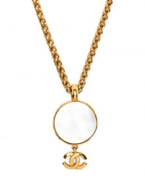 Ogrlica sa perlicama Chanel Pre-owned zlatna