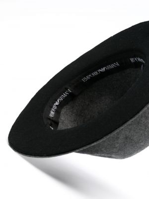 Woll mütze ausgestellt Emporio Armani grau