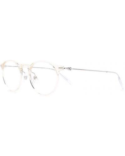 Przezroczyste okulary Montblanc białe