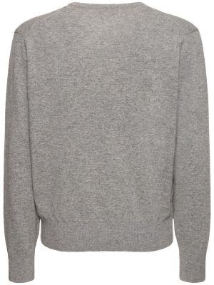 Пуловер с v-образно деколте Dunst сиво