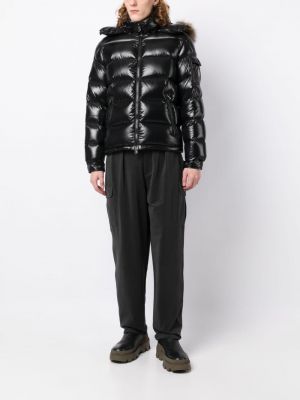 Dūnu jaka ar kažokādu Moncler melns