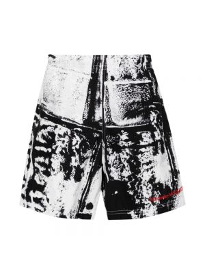 Pantalones cortos con estampado con estampado abstracto Alexander Mcqueen