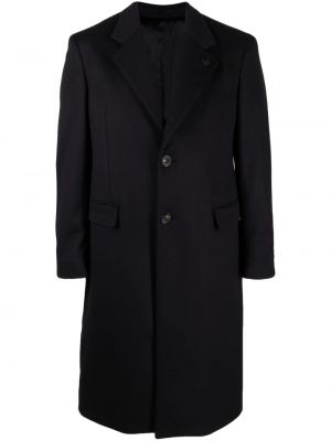 Vlněný kabát Lardini modrý