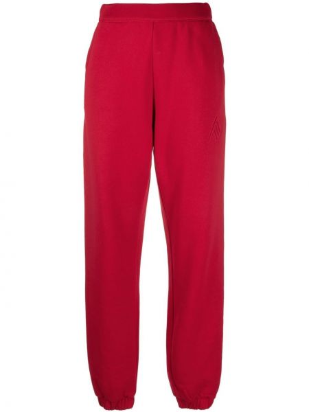 Pantaloni cu imagine The Attico roșu