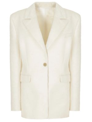 Белый шерстяной пиджак Maison Bohemique