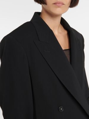 Oversized volnena jakna Stella Mccartney črna
