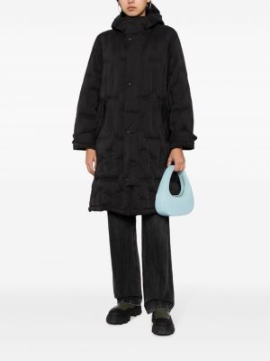 Mantel mit kapuze mit plisseefalten Jnby schwarz
