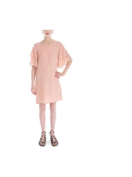 Mini vestido con volantes Minimum rosa