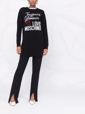 Jersey de tela jersey Love Moschino negro