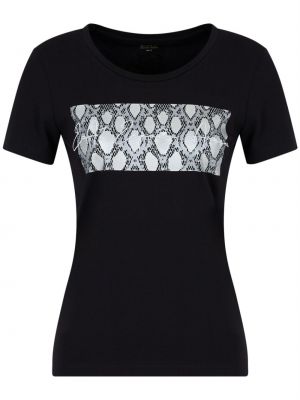 T-shirt con scollo tondo Emporio Armani nero